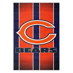 nfl chicago bears football team logo sport carpet area rug home decor gift cbw168