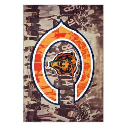 nfl chicago bears football team logo sport carpet area rug home decor gift cbw196