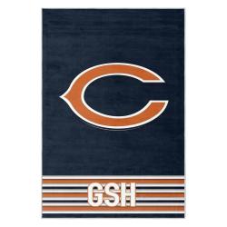 nfl chicago bears football team logo sport carpet area rug home decor gift cbw50