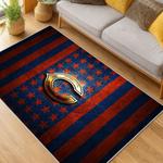 nfl chicago bears football team logo sport carpet area rug home decor living room cbw101