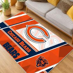 NFL Chicago Bears football Team Logo Sport Carpet Area Rug Home Decor Gift CBW105