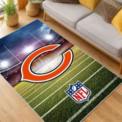 NFL Chicago Bears football Team Logo Sport Carpet Area Rug Home Decor Gift CBW108