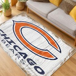 NFL Chicago Bears football Team Logo Sport Carpet Area Rug Home Decor Gift CBW119