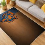 nfl chicago bears football team logo sport carpet area rug home decor living room cbw120