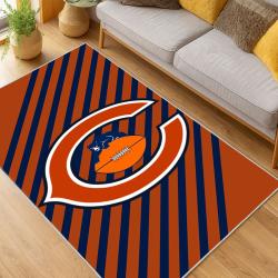 NFL Chicago Bears football Team Logo Sport Carpet Area Rug Home Decor Gift CBW124