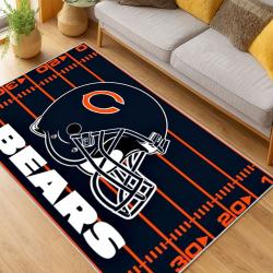 NFL Chicago Bears football Team Logo Sport Carpet Area Rug Home Decor Gift CBW127