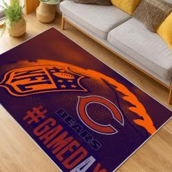 NFL Chicago Bears football Team Logo Sport Carpet Area Rug Home Decor Gift CBW133