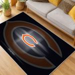 nfl chicago bears football team logo sport carpet area rug home decor living room cbw140