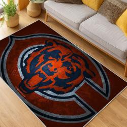 NFL Chicago Bears football Team Logo Sport Carpet Area Rug Home Decor Gift CBW143