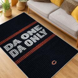 NFL Chicago Bears football Team Logo Sport Carpet Area Rug Home Decor Gift CBW147