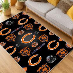 NFL Chicago Bears football Team Logo Sport Carpet Area Rug Home Decor Gift CBW153