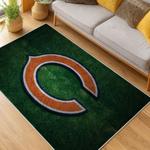 nfl chicago bears football team logo sport carpet area rug home decor living room cbw155