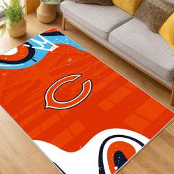 NFL Chicago Bears football Team Logo Sport Carpet Area Rug Home Decor Gift CBW156