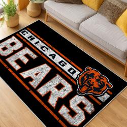 NFL Chicago Bears football Team Logo Sport Carpet Area Rug Home Decor Gift CBW157