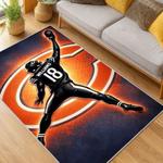 nfl chicago bears football team logo sport carpet area rug home decor living room cbw158