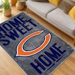 nfl chicago bears football team logo sport carpet area rug home decor living room cbw163