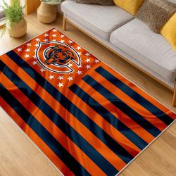NFL Chicago Bears football Team Logo Sport Carpet Area Rug Home Decor Gift CBW164
