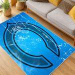 nfl chicago bears football team logo sport carpet area rug home decor living room cbw166