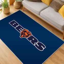 NFL Chicago Bears football Team Logo Sport Carpet Area Rug Home Decor Gift CBW185