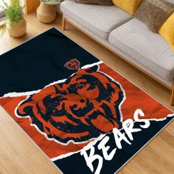 NFL Chicago Bears football Team Logo Sport Carpet Area Rug Home Decor Gift CBW190