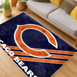 NFL Chicago Bears football Team Logo Sport Carpet Area Rug Home Decor Gift CBW191