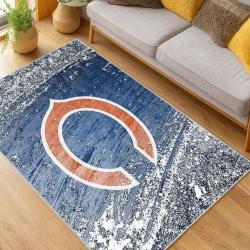 NFL Chicago Bears football Team Logo Sport Carpet Area Rug Home Decor Gift CBW192