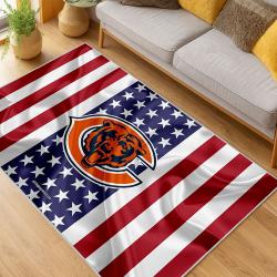 NFL Chicago Bears football Team Logo Sport Carpet Area Rug Home Decor Gift CBW193