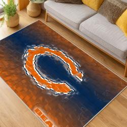 NFL Chicago Bears football Team Logo Sport Carpet Area Rug Home Decor Gift CBW198