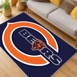 NFL Chicago Bears football Team Logo Sport Carpet Area Rug Home Decor Gift CBW205