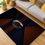 nfl chicago bears football team logo sport carpet area rug home decor living room cbw206