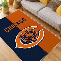 NFL Chicago Bears football Team Logo Sport Carpet Area Rug Home Decor Gift CBW210