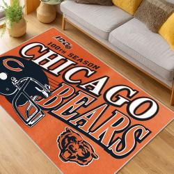NFL Chicago Bears football Team Logo Sport Carpet Area Rug Home Decor Gift CBW212
