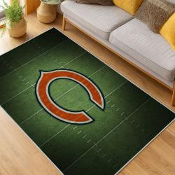 NFL Chicago Bears football Team Logo Sport Carpet Area Rug Home Decor Gift CBW214