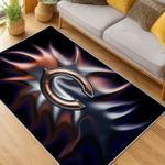 nfl chicago bears football team logo sport carpet area rug home decor living room cbw45