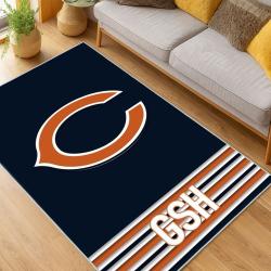 NFL Chicago Bears football Team Logo Sport Carpet Area Rug Home Decor Gift CBW50