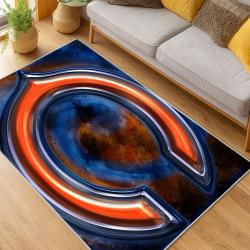 NFL Chicago Bears football Team Logo Sport Carpet Area Rug Home Decor Gift CBW53