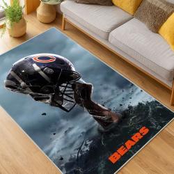 NFL Chicago Bears football Team Logo Sport Carpet Area Rug Home Decor Gift CBW57