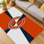 nfl chicago bears football team logo sport carpet area rug home decor living room cbw58