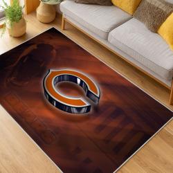 NFL Chicago Bears football Team Logo Sport Carpet Area Rug Home Decor Gift CBW63