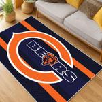 nfl chicago bears football team logo sport carpet area rug home decor living room cbw65