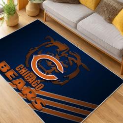 NFL Chicago Bears football Team Logo Sport Carpet Area Rug Home Decor Gift CBW66