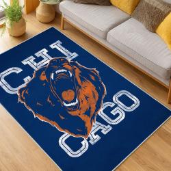NFL Chicago Bears football Team Logo Sport Carpet Area Rug Home Decor Gift CBW67