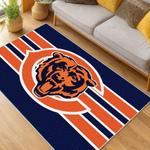 nfl chicago bears football team logo sport carpet area rug home decor living room cbw70