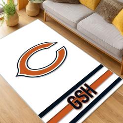 NFL Chicago Bears football Team Logo Sport Carpet Area Rug Home Decor Gift CBW76