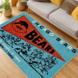 NFL Chicago Bears football Team Logo Sport Carpet Area Rug Home Decor Gift CBW78