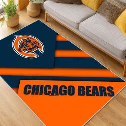 NFL Chicago Bears football Team Logo Sport Carpet Area Rug Home Decor Gift CBW83