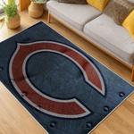 nfl chicago bears football team logo sport carpet area rug home decor living room cbw84