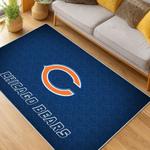 nfl chicago bears football team logo sport carpet area rug home decor living room cbw85