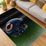 nfl chicago bears football team logo sport carpet area rug home decor living room cbw88