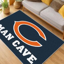 NFL Chicago Bears football Team Logo Sport Carpet Area Rug Home Decor Gift CBW89